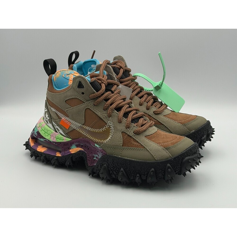 Off-White X Nike Air Terra Forma Sneakers Men's 6 Archaed Brown Green DQ1615-200 - Picture 6 of 15